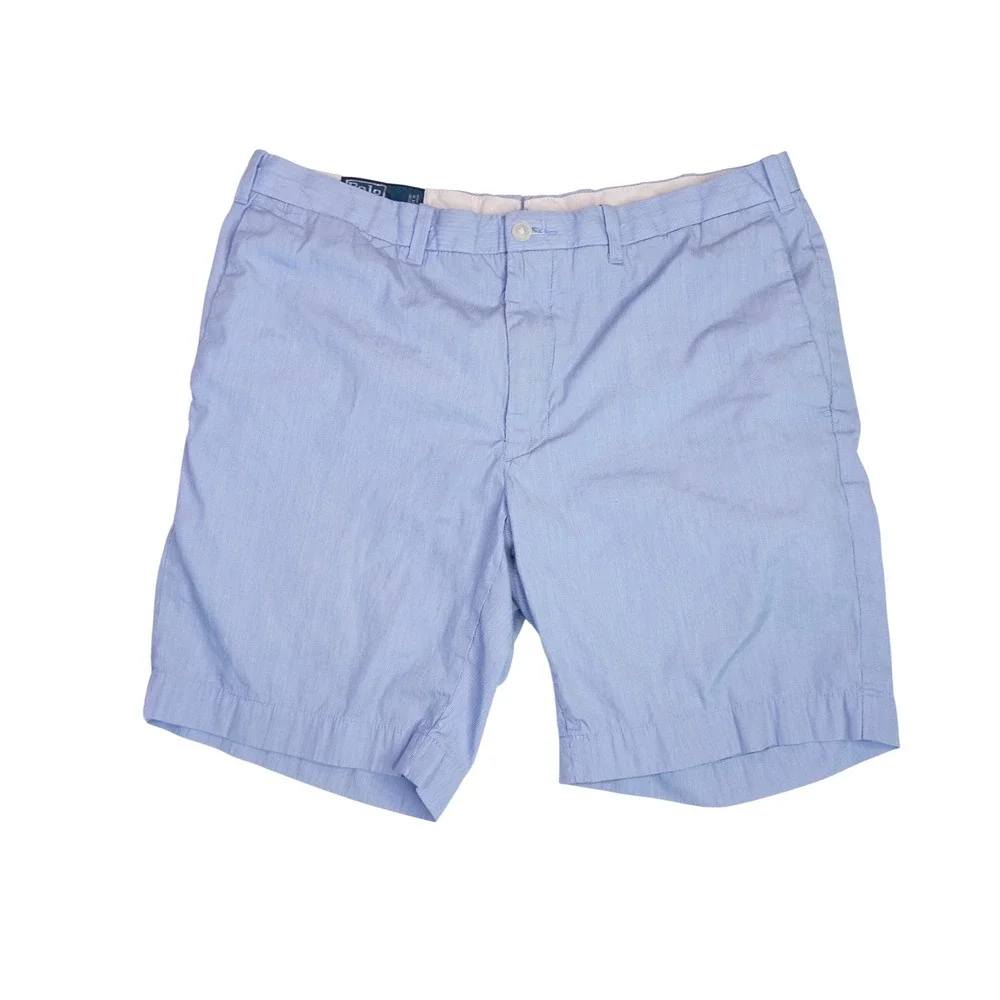 Polo Ralph Lauren Shorts Mens 34 Blue Striped Excellent Slim GI Fit Seersucker